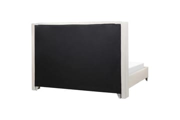 Säng med lamellram Lubbon - Vit, Silver, 180x200 cm - Möbler - Säng - Sängram & sängstomme