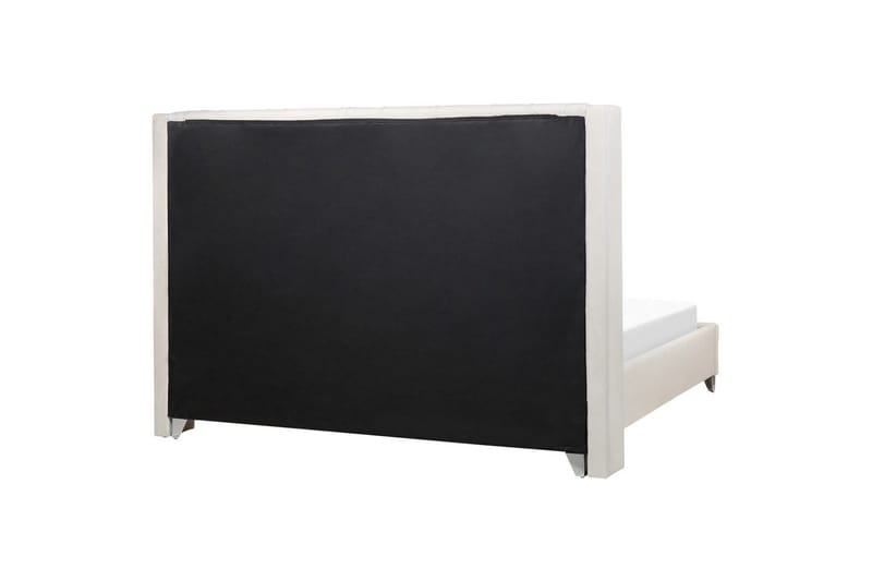 Säng med lamellram Lubbon - Vit, Silver, 180x200 cm - Möbler - Säng - Sängram & sängstomme