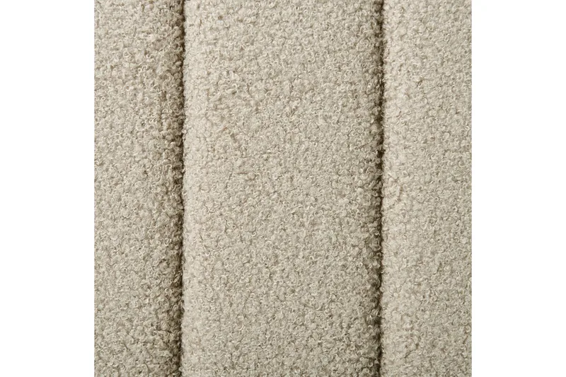 Säng med lamellram Lunan - Beige, svart/Bouclé, 140x200 cm - Möbler - Säng - Sängram & sängstomme