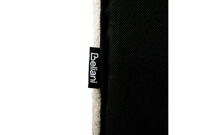 Säng med lamellram Lunan - Beige, svart/Bouclé, 140x200 cm - Möbler - Säng - Sängram & sängstomme