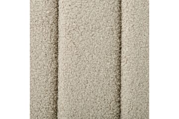 Säng med lamellram Lunan - Beige, svart/Bouclé, 160x200 cm - Möbler - Säng - Sängram & sängstomme