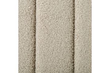 Säng med lamellram Lunan - Beige, svart/Bouclé, 160x200 cm - Möbler - Säng - Sängram & sängstomme