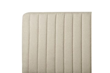 Säng med lamellram Lunan - Beige, svart/Bouclé, 160x200 cm - Möbler - Säng - Sängram & sängstomme