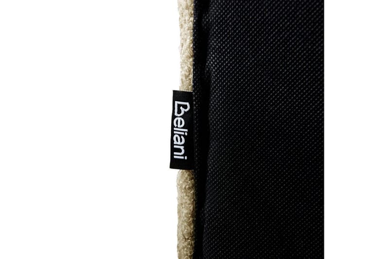 Säng med lamellram Lunan - Taupe, svart/Bouclé, 140x200 cm - Möbler - Säng - Sängram & sängstomme