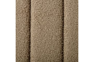 Säng med lamellram Lunan - Taupe, svart/Bouclé, 160x200 cm - Möbler - Säng - Sängram & sängstomme