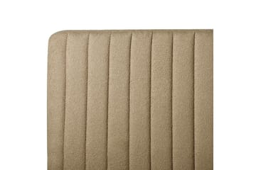 Säng med lamellram Lunan - Taupe, svart/Bouclé, 180x200 cm - Möbler - Säng - Sängram & sängstomme