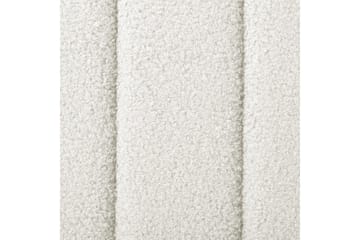 Säng med lamellram Lunan - Vit, Svart/Bouclé, 140x200 cm - Möbler - Säng - Sängram & sängstomme