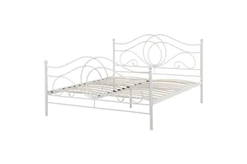 Säng med lamellram Lyra - Vit - Möbler - Säng - Sängram & sängstomme