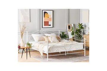 Säng med lamellram Lyra - Vit - Möbler - Säng - Sängram & sängstomme