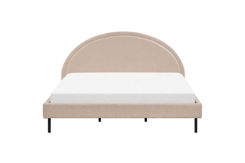 Säng med lamellram Margut - Beige/Bouclé, 180x200 cm - Möbler - Säng - Sängram & sängstomme