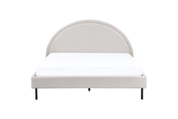 Säng med lamellram Margut - Beige/Polyester, 160x200 cm - Möbler - Säng - Sängram & sängstomme