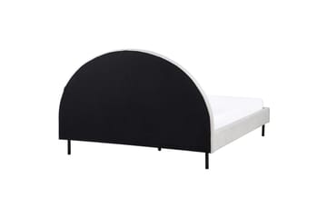 Säng med lamellram Margut - Grå/Polyester, 160x200 cm - Möbler - Säng - Sängram & sängstomme