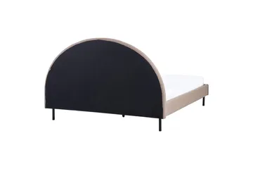 Säng med lamellram Margut - Taupe/Bouclé, 160x200 cm - Möbler - Säng - Sängram & sängstomme