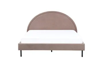 Säng med lamellram Margut - Taupe/Bouclé, 160x200 cm - Möbler - Säng - Sängram & sängstomme