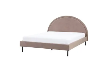 Säng med lamellram Margut - Taupe/Bouclé, 160x200 cm - Möbler - Säng - Sängram & sängstomme