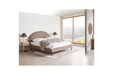 Säng med lamellram Margut - Taupe/Bouclé, 180x200 cm - Möbler - Säng - Sängram & sängstomme