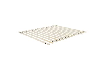 Säng med lamellram Margut - Vit/Bouclé, 160x200 cm - Möbler - Säng - Sängram & sängstomme