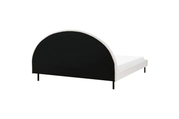 Säng med lamellram Margut - Vit/Bouclé, 180x200 cm - Möbler - Säng - Sängram & sängstomme