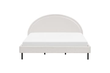 Säng med lamellram Margut - Vit/Bouclé, 180x200 cm - Möbler - Säng - Sängram & sängstomme