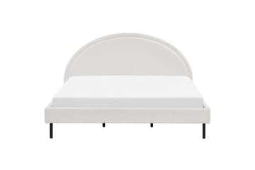 Säng med lamellram Margut - Vit/Bouclé, 180x200 cm - Möbler - Säng - Sängram & sängstomme