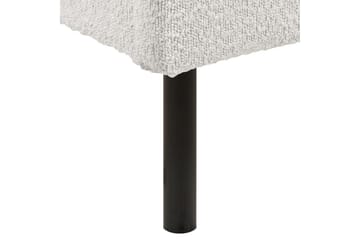 Säng med lamellram Margut - Vit/Bouclé, 180x200 cm - Möbler - Säng - Sängram & sängstomme