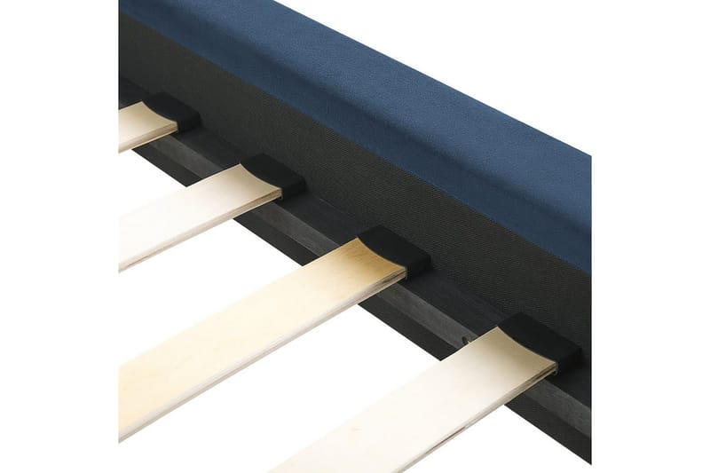 Säng med lamellram Marville - Blå, guld, 140x200 cm - Möbler - Säng - Sängram & sängstomme