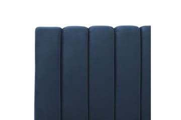 Säng med lamellram Marville - Blå, guld, 140x200 cm - Möbler - Säng - Sängram & sängstomme