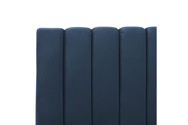 Säng med lamellram Marville - Blå, guld, 140x200 cm - Möbler - Säng - Sängram & sängstomme