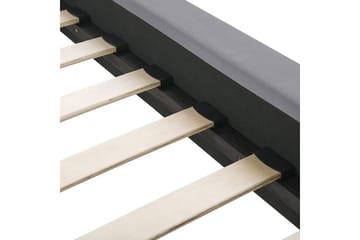 Säng med lamellram Marville - Grå, guld, 140x200 cm - Möbler - Säng - Sängram & sängstomme