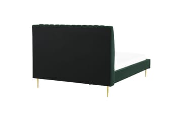 Säng med lamellram Marville - Grön, guld, 140x200 cm - Möbler - Säng - Sängram & sängstomme