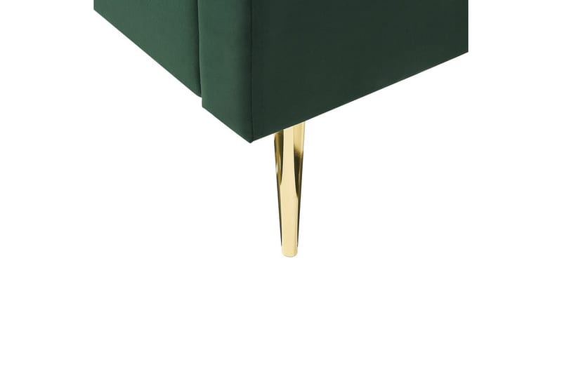 Säng med lamellram Marville - Grön, guld, 160x200 cm - Möbler - Säng - Sängram & sängstomme