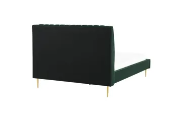 Säng med lamellram Marville - Grön, guld, 180x200 cm - Möbler - Säng - Sängram & sängstomme