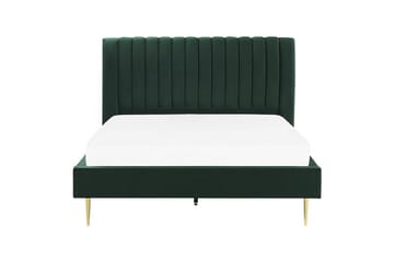 Säng med lamellram Marville - Grön, guld, 180x200 cm - Möbler - Säng - Sängram & sängstomme