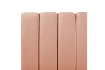 Säng med lamellram Marville - Rosa, guld, 140x200 cm - Möbler - Säng - Sängram & sängstomme