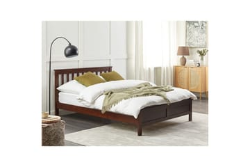 Säng med lamellram Mayenne - Mörkt trä, 140x200 cm - Möbler - Säng - Sängram & sängstomme