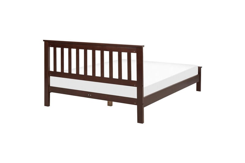 Säng med lamellram Mayenne - Mörkt trä, 140x200 cm - Möbler - Säng - Sängram & sängstomme