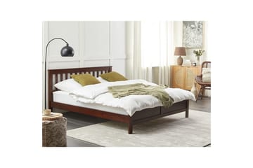 Säng med lamellram Mayenne - Mörkt trä, 160x200 cm - Möbler - Säng - Sängram & sängstomme