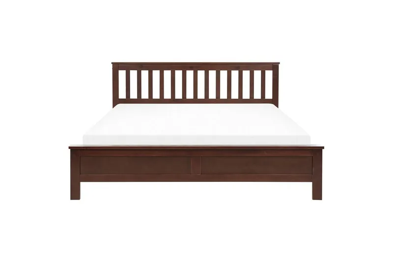 Säng med lamellram Mayenne - Mörkt trä, 180x200 cm - Möbler - Säng - Sängram & sängstomme