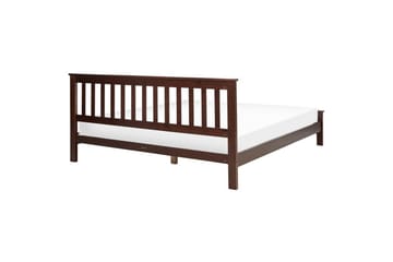 Säng med lamellram Mayenne - Mörkt trä, 180x200 cm - Möbler - Säng - Sängram & sängstomme