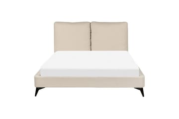 Säng med lamellram Melle - Beige/Bouclé, 140x200 cm - Möbler - Säng - Sängram & sängstomme