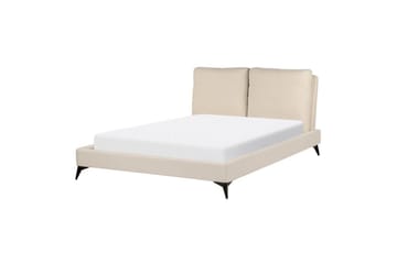 Säng med lamellram Melle - Beige/Bouclé, 140x200 cm - Möbler - Säng - Sängram & sängstomme
