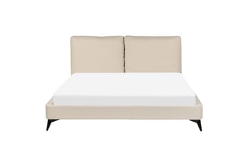 Säng med lamellram Melle - Beige/Bouclé, 160x200 cm - Möbler - Säng - Sängram & sängstomme