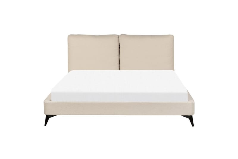 Säng med lamellram Melle - Beige/Bouclé, 160x200 cm - Möbler - Säng - Sängram & sängstomme