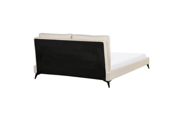 Säng med lamellram Melle - Beige/Bouclé, 160x200 cm - Möbler - Säng - Sängram & sängstomme