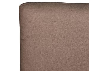 Säng med lamellram Melle - Brun, Svart/Bouclé, 140x200 cm - Möbler - Säng - Sängram & sängstomme