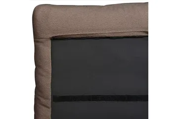 Säng med lamellram Melle - Brun, Svart/Bouclé, 160x200 cm - Möbler - Säng - Sängram & sängstomme