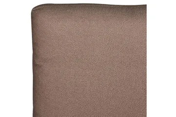 Säng med lamellram Melle - Brun, Svart/Bouclé, 160x200 cm - Möbler - Säng - Sängram & sängstomme