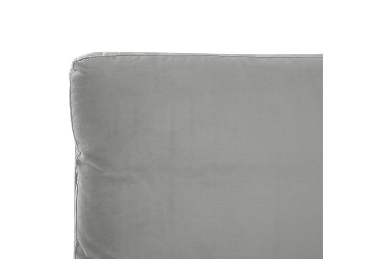 Säng med lamellram Melle - Grå, svart/Sammet, 160x200 cm - Möbler - Säng - Sängram & sängstomme