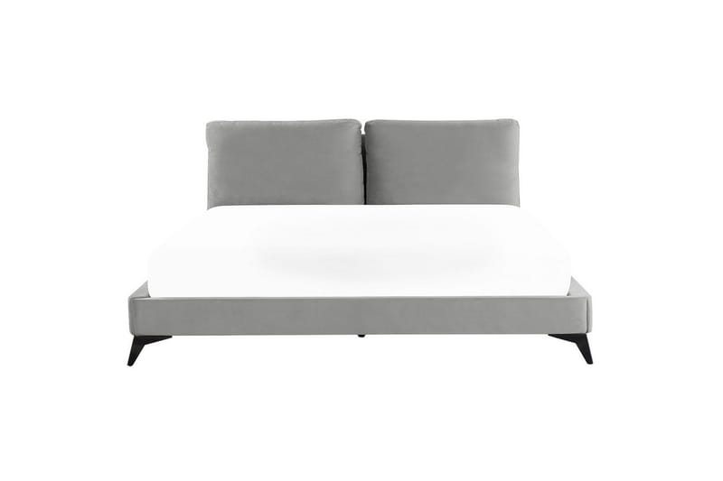 Säng med lamellram Melle - Grå, svart/Sammet, 180x200 cm - Möbler - Säng - Sängram & sängstomme