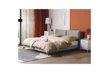 Säng med lamellram Melle - Grå, svart/Sammet, 180x200 cm - Möbler - Säng - Sängram & sängstomme